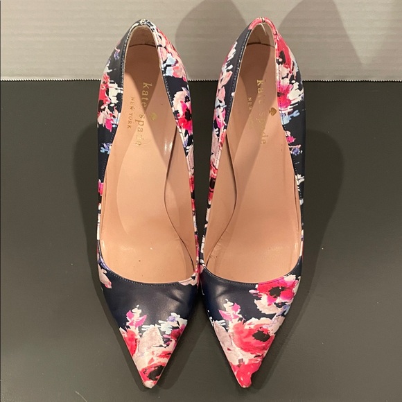 Kate Spade Vero Cuoio Multicolor Floral Heels size 6.5 - Picture 13 of 13